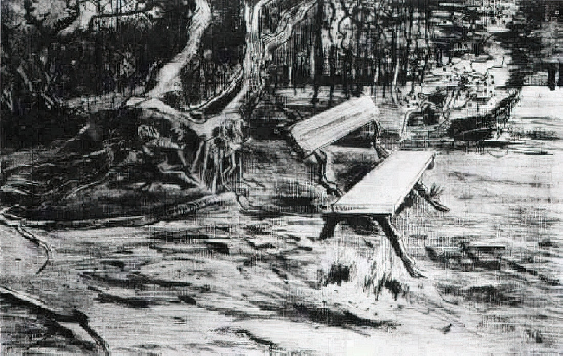 Sunflower Van Gogh Price: Understanding the Value of Iconic Art Prints - Bench in a Wood by Vincent van Gogh