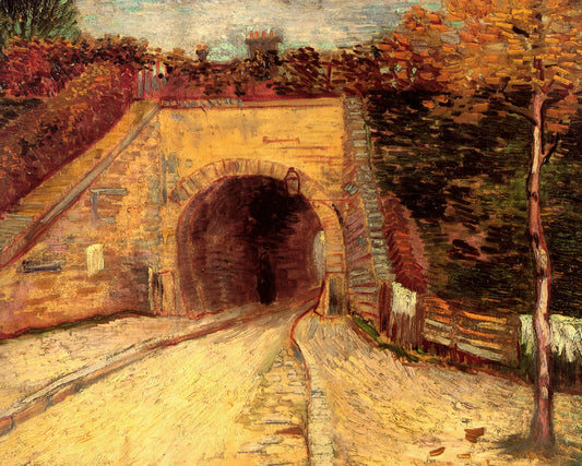 Sunflowers by Vincent van Gogh: The Definitive Guide to His Iconic Series - Roadway with Underpass The Viaduct by Vincent van Gogh