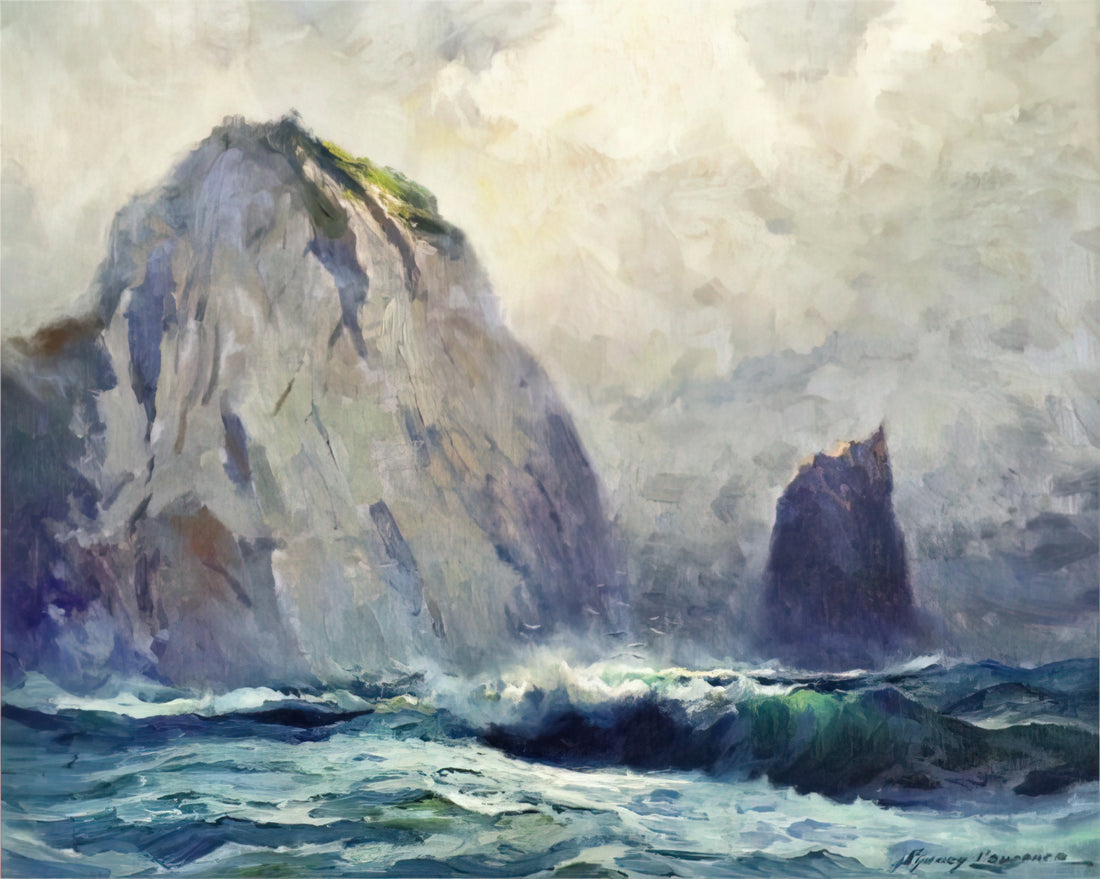 Sydney Laurence Acrylic Print: Capturing Alaskan Majesty in Modern Reproduction - Cape St. Elias - 1928 by Sydney Laurence