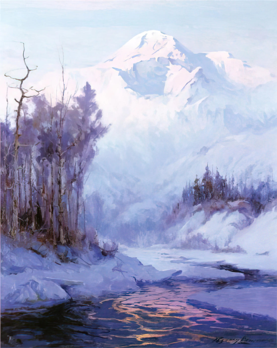 Sydney Laurence Posters: The Romantic Vision of Alaska's Premier Painter - The Breakup - Romanticism by Sydney Laurence
