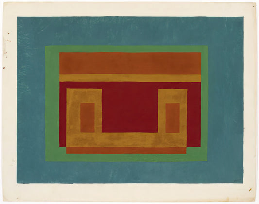 The Art of Formulation and Articulation: Josef Albers's Enduring Legacy in Modern Art - VARIANT ADOBE 1947 by Josef Albers