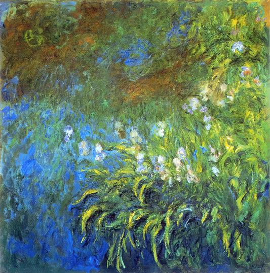 The Artist's Garden at Giverny Price: A Collector's Guide to Monet's Masterpiece - Iris at the Sea-Rose Pond by claude monet