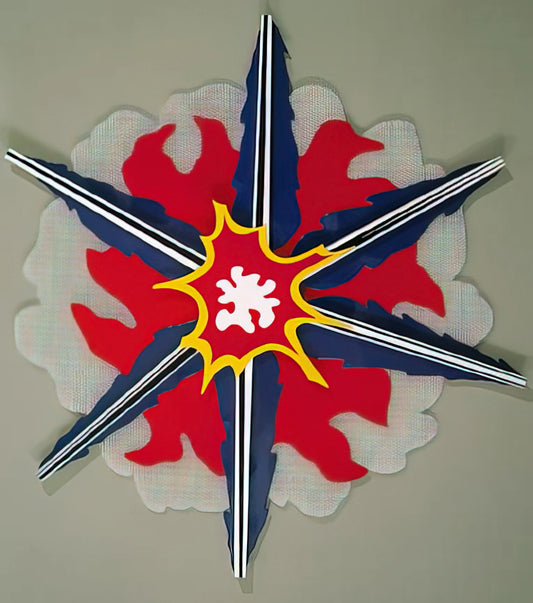 The BMW Art Car by Roy Lichtenstein: A Pop Art Masterpiece on Wheels - WALL EXPLOSION II 1965 by Roy Lichtenstein