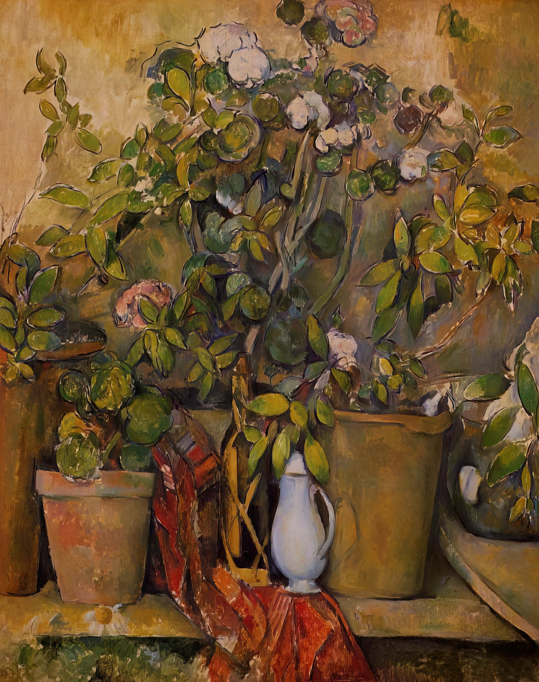 The Cézanne Barnes Collection: A Master's Legacy in a Private Museum - Potted Plants by Paul Cézanne
