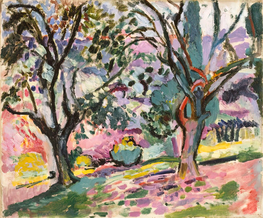 The Drawings of Henri Matisse: A Master's Exploration of Line, Form, and Expression - OLIVE TREES AT COLLIOURE 1906 by Henri Matisse