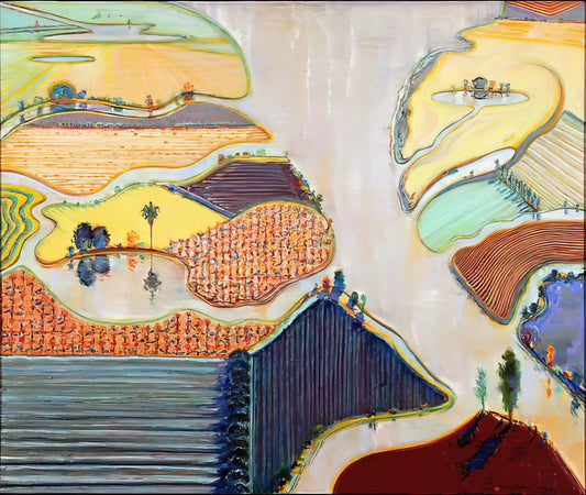 The Enduring Allure of Wayne Thiebaud Etchings: A Connoisseur's Guide - Delta Farms - 1996 by Wayne Thiebaud