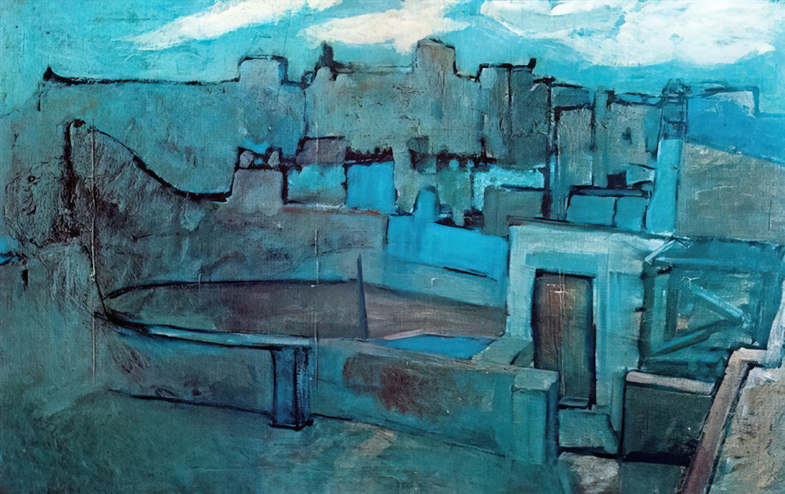 The Enduring Dialogue: Henri Matisse and Pablo Picasso, Masters of Modern Art - The roofs of Barcelona by Pablo Picasso