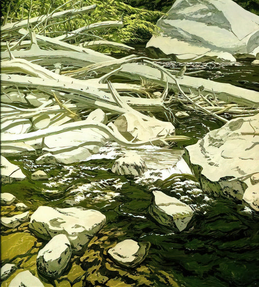The Enduring Power of Welliver Art: A Deep Dive into American Landscape Masterpieces - High Water Mark - 1984 by Neil Welliver