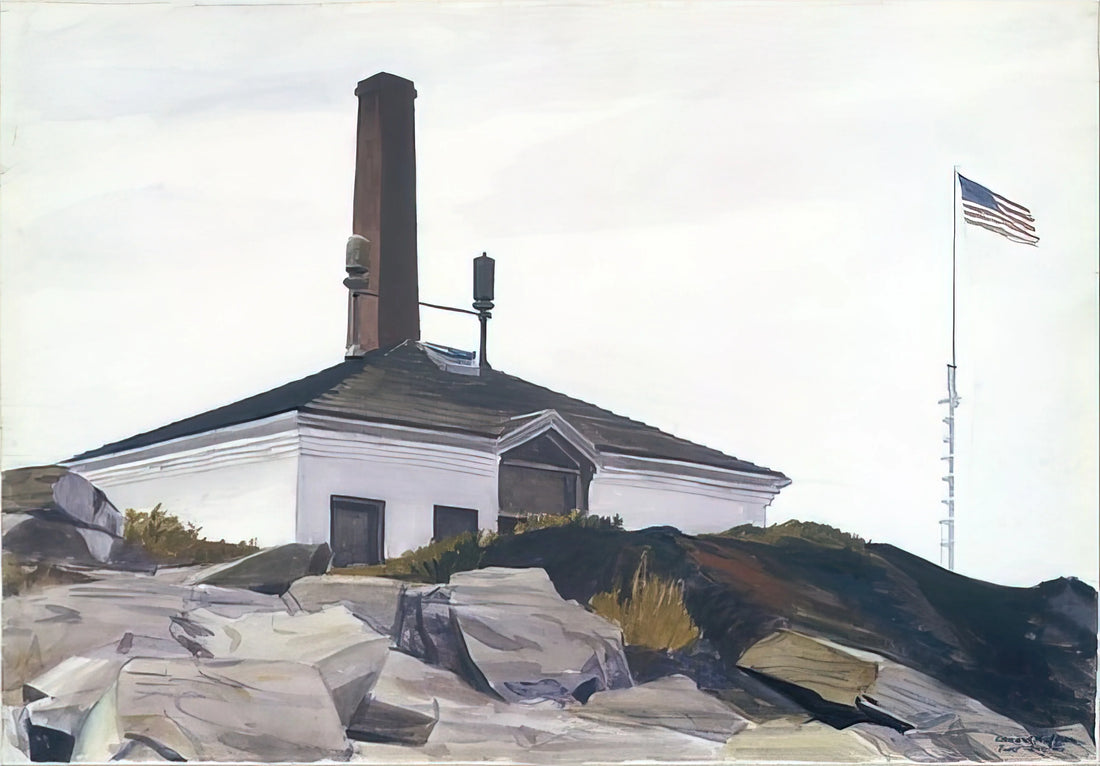 The Enduring Power of Works by Edward Hopper: A Curator's Guide to His Iconic Paintings and Prints - House of the Foghorn, I by Edward Hopper