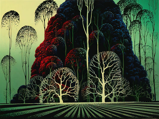 The Enduring Radiance of Eyvind Earle Summer Landscapes - Eucalyptus Forest by Eyvind Earle