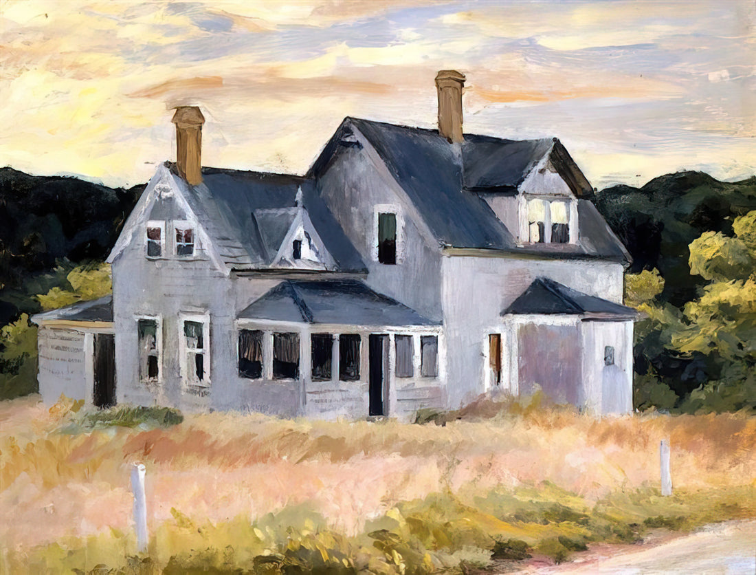 The Hopper Painting: A Deep Dive into Edward Hopper's Iconic American Realism - House by a Road by Edward Hopper