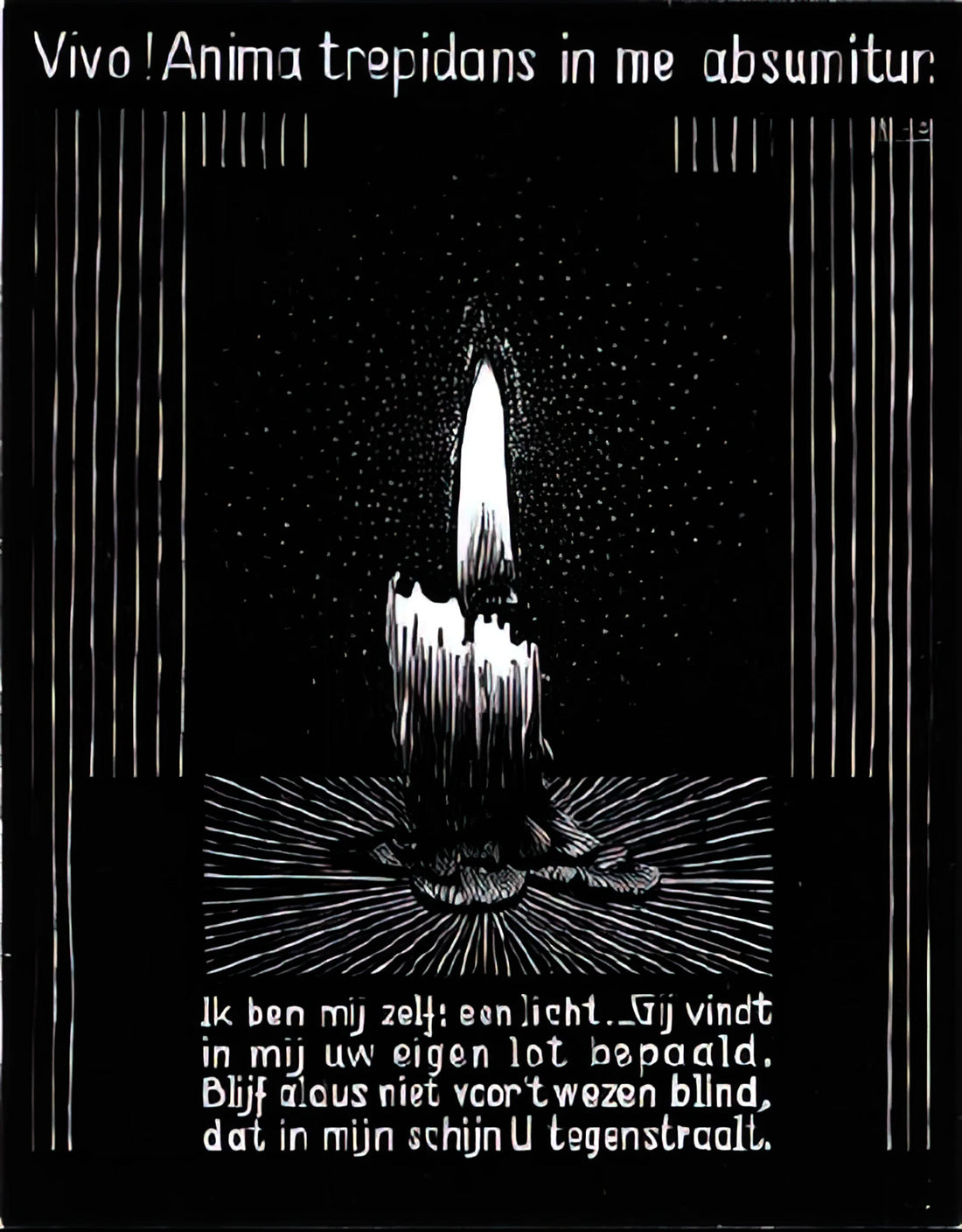 The Illusions of Form: Unpacking M.C. Escher's Vision and the Concept of Escher Sculpture - EMBLEMATA CANDLE FLAME by MC Escher