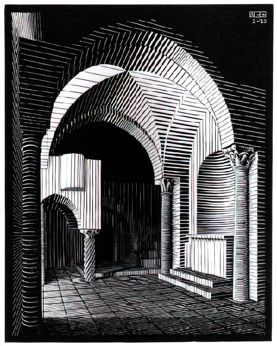 The Mind-Bending World of MC Escher: A Deep Dive into His Most Famous Works - PORTA MARIA DELL OSPIDALE by MC Escher