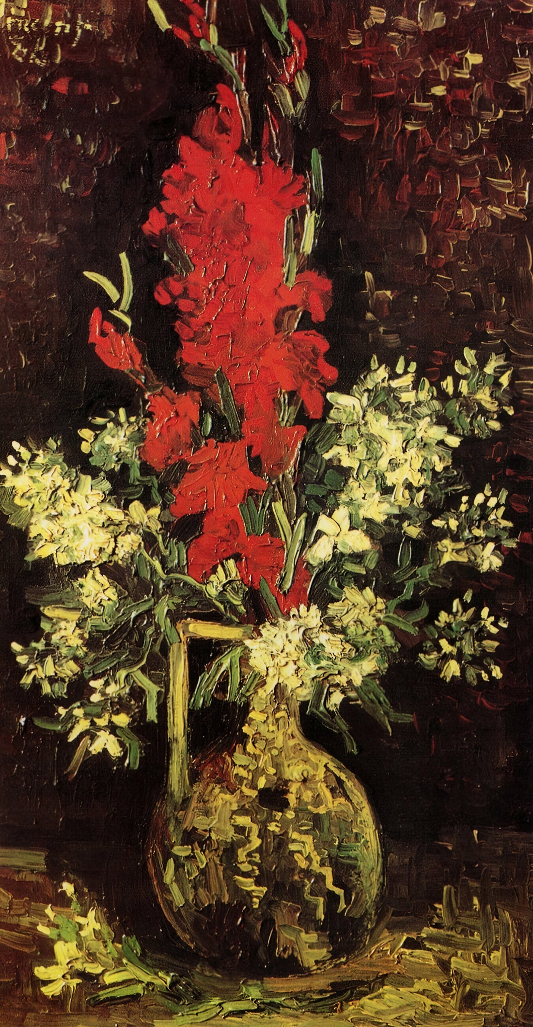 The Starry Night Painting: A Deep Dive into Van Gogh's Masterpiece - Vase with Gladioli and Carnations by Vincent van Gogh