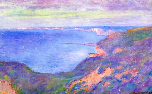 The Stroll by Claude Monet: A Masterpiece of Impressionist Movement and Light - Cliff near Dieppe 2 by claude monet