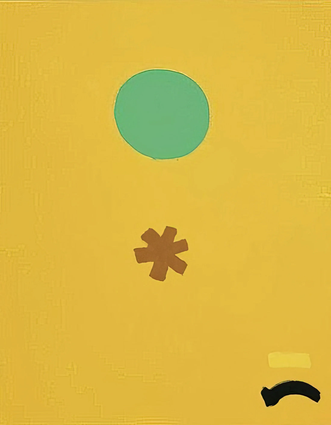 The Timeless Resonance of Adolph Gottlieb Posters: A Collector's Guide to Abstract Expressionism - Black Note - 1971 by Adolph Gottlieb