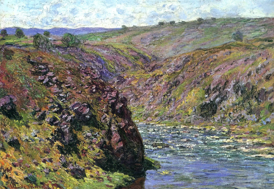 The Water Garden by Claude Monet: A Masterpiece of Light, Reflection, and Botanical Obsession - Valley of the Creuse, Sunlight Effect by claude monet