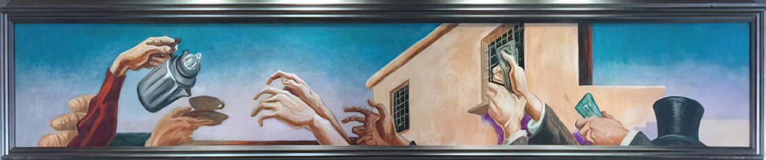 Thomas Hart Benton: A Deep Dive into the Artwork of America's Regionalist Master - OUTREACHING HANDS 1931 by Thomas Hart Benton