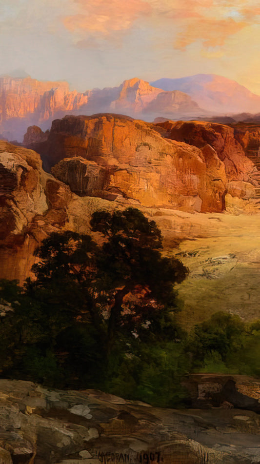 Thomas Moran: The American Landscape Painter Who Defined the West - A Water Pocket Northern Arizona by Thomas Moran