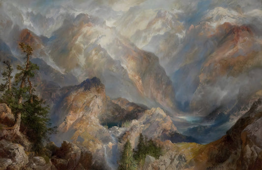 Thomas Moran's 'Grand Canyon of the Yellowstone': An American Sublime Masterpiece - Morning in the Sierras, Nevada by Thomas Moran
