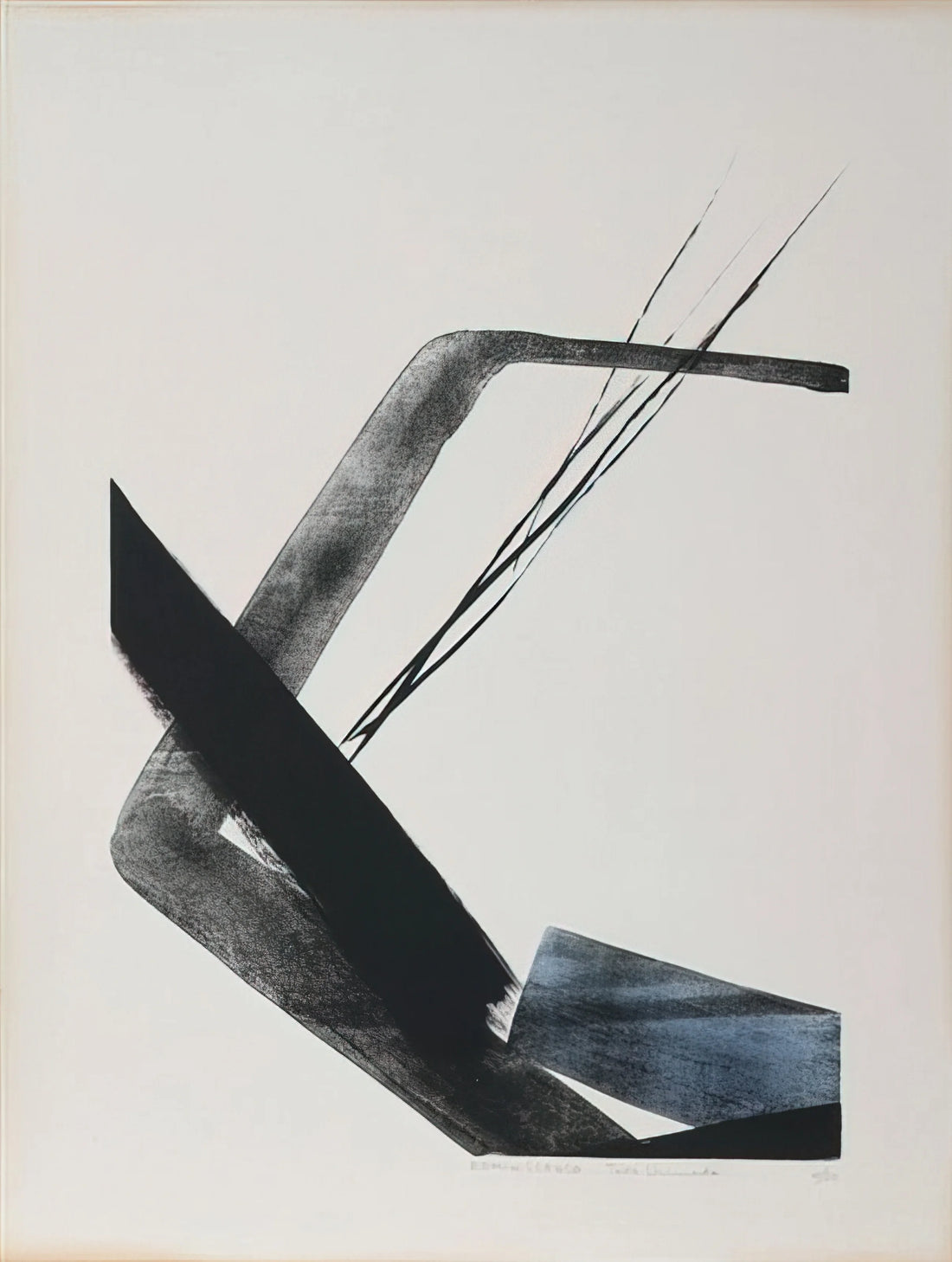 Toko Shinoda Prints: The Elegant Synthesis of Japanese Calligraphy and Abstract Expressionism - Reminiscence - 1984 by Toko Shinoda