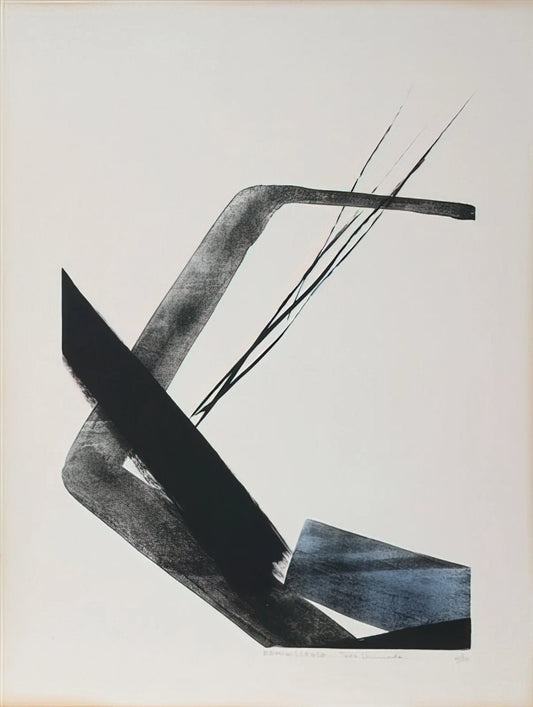 Toko Shinoda Prints: The Elegant Synthesis of Japanese Calligraphy and Abstract Expressionism - Reminiscence - 1984 by Toko Shinoda