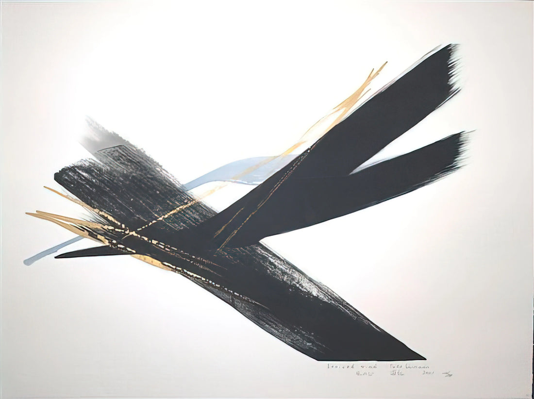 Toko Shinoda: The Master of Sumi-e Abstraction and Modern Japanese Art - Arrived Wind - 2001 by Toko Shinoda