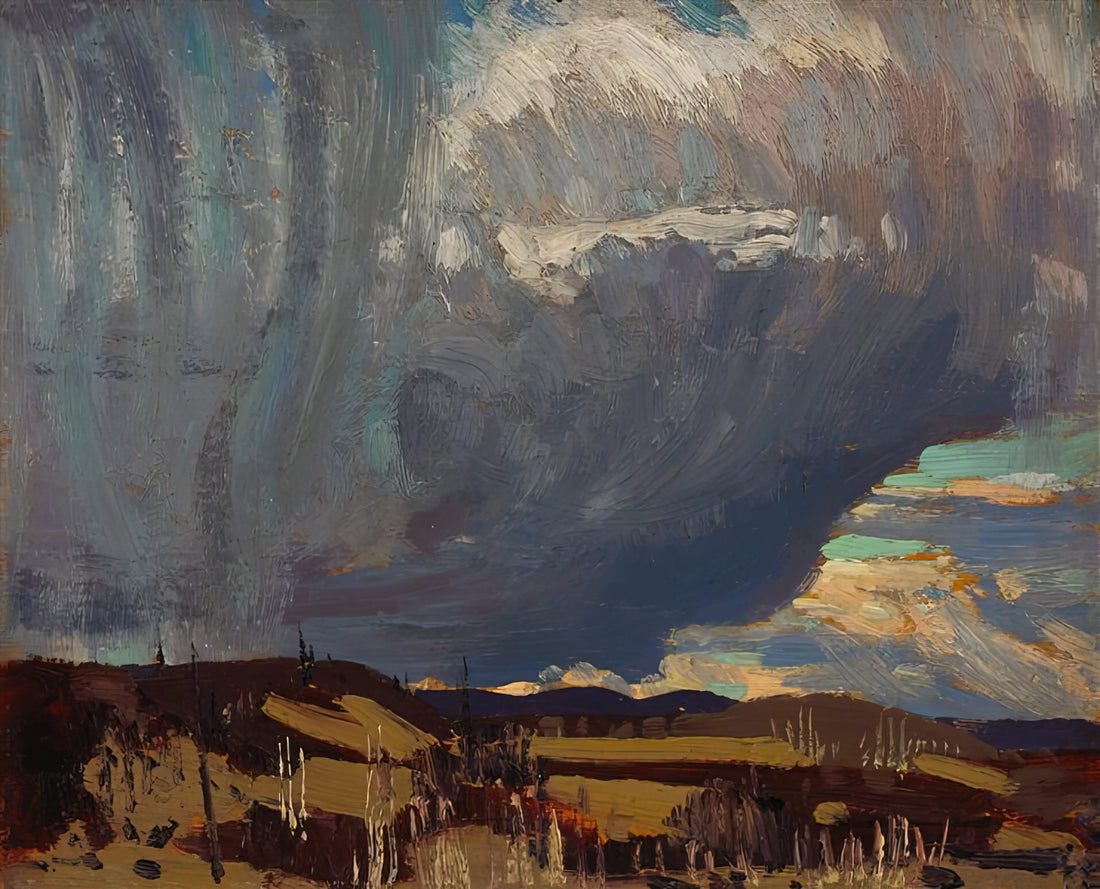 Tom Thomson Reproductions: Preserving the Legacy of Canada's Iconic Wilderness Painter - APPROACHING SNOWSTORM 1915 by Tom Thomson