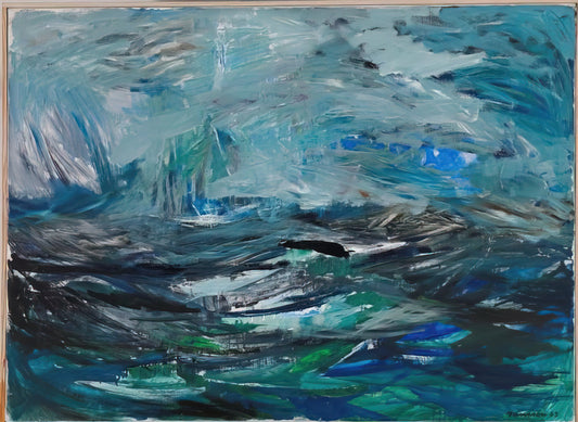 Trollvinter: Tove Jansson's Winter Masterpiece and Its Enduring Artistic Legacy - Abstract Sea - 1963 by Tove Jansson