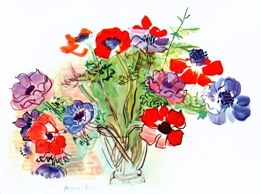 Understanding Raoul Dufy Paintings Prices: A Collector's Guide to Value and Investment - BOUQUET OF FLOWERS 1937 by Raoul Dufy