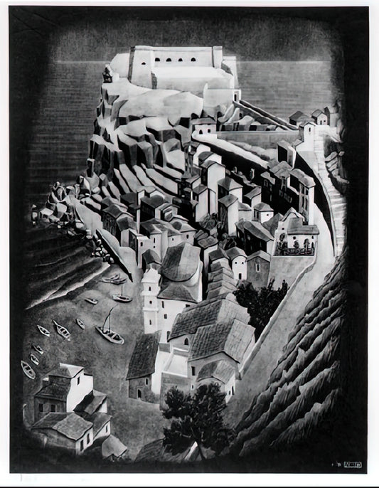 Unlocking the Labyrinth: The Enduring Allure of Maurits Cornelis Escher Art - SCILLA CALABRIA JANUARY 1931 1931 by MC Escher