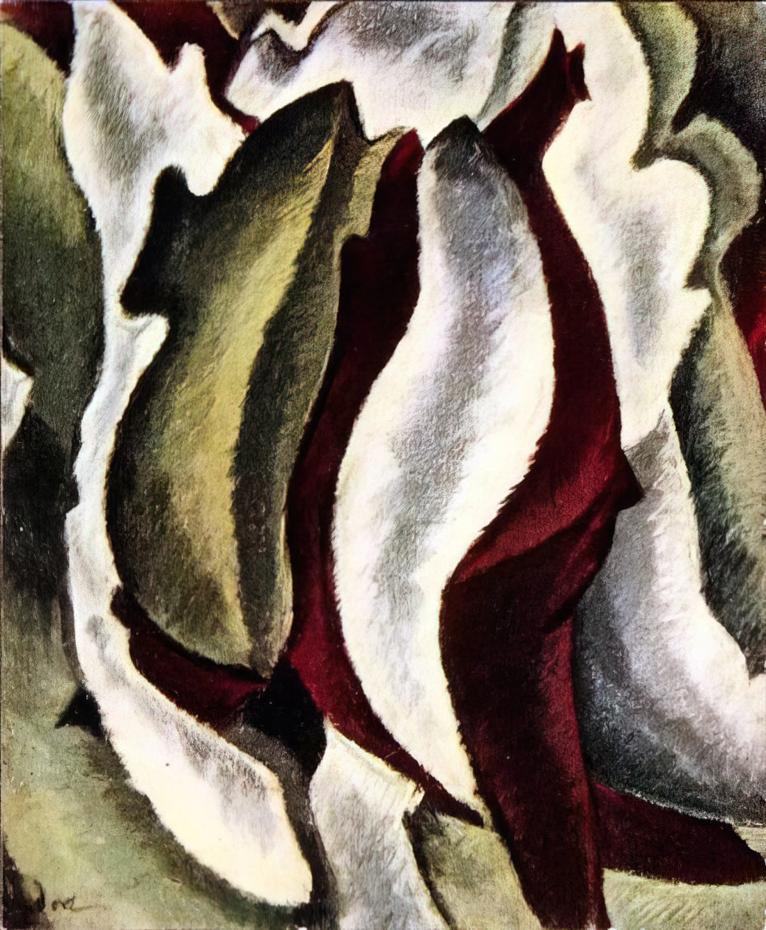 Unlocking the Legacy: The Essential Arthur Dove Catalogue Raisonné - Based on Leaf Forms and Spaces - 1912 by Arthur Dove