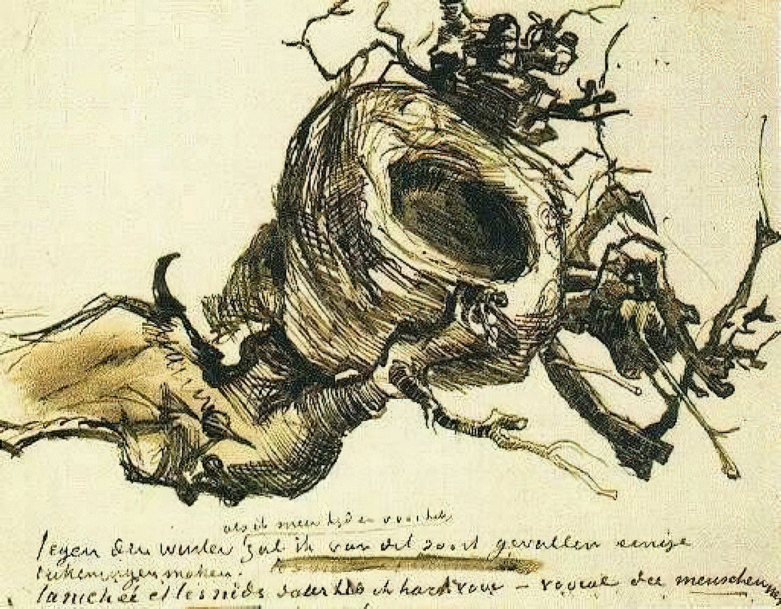Unveiling the Celestial Drama: Vincent Van Gogh's Starry Night (1889) - Bird's Nest by Vincent van Gogh