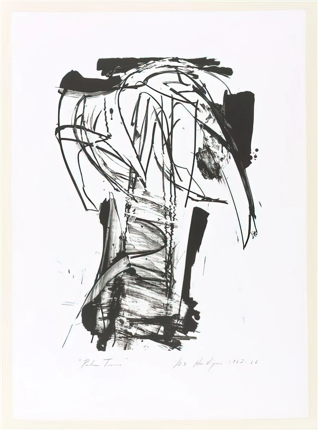 Unveiling the Dynamic Spirit of Grace Hartigan Artwork - PALM TREES FROM THE SERIES THE ARCHAICS 1966 by Grace Hartigan