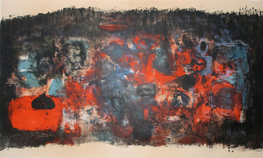 Unveiling the Essence of Ki Paintings: Spirit, Energy, and Mastery in East Asian Art - UNTITLED 1956 by Zao Wou-Ki