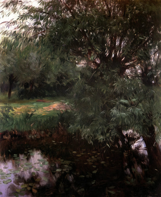 Unveiling the Mastery of John Singer Art: A Journey Through Sargent's Legacy - A Backwater at Wargrave by John Singer Sargent