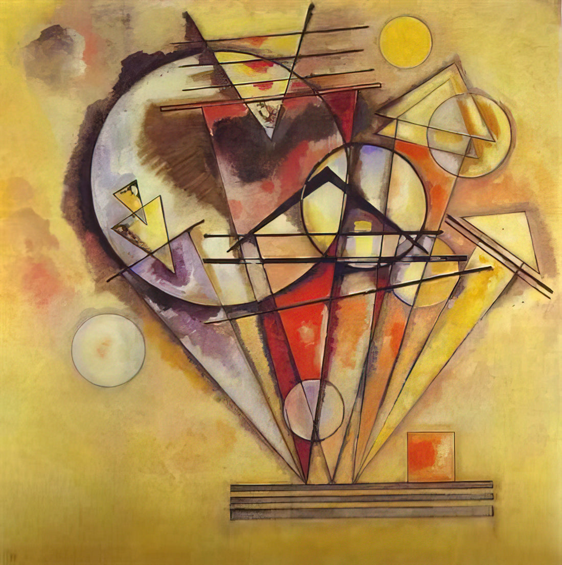 Upward by Wassily Kandinsky: A Journey into Abstract Expression and Spiritual Ascent - ON THE POINTS 1928 by Wassily Kandinsky