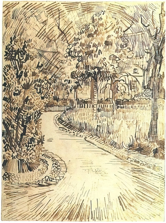 Van Gogh Gallery: A Curated Journey Through the Master's Vision and Legacy - Public Garden with a Corner of the Yellow House by Vincent van Gogh