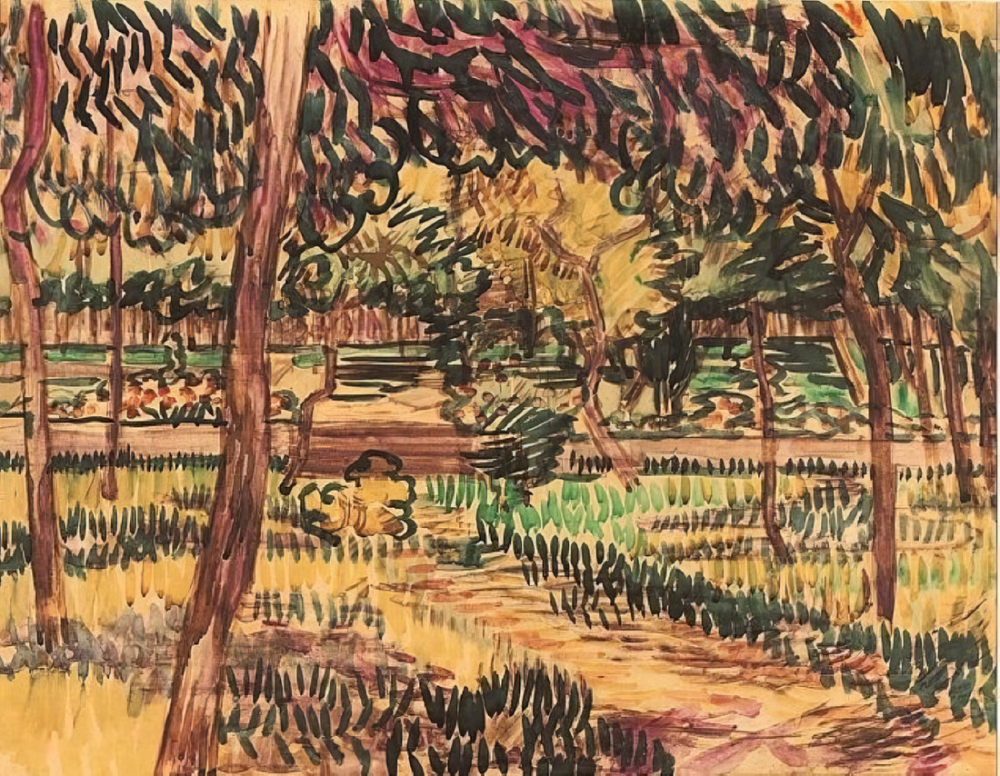 Van Gogh High Quality Prints: A Curator's Guide to Museum-Quality Reproductions - Trees in the Garden of the Asylum by Vincent van Gogh