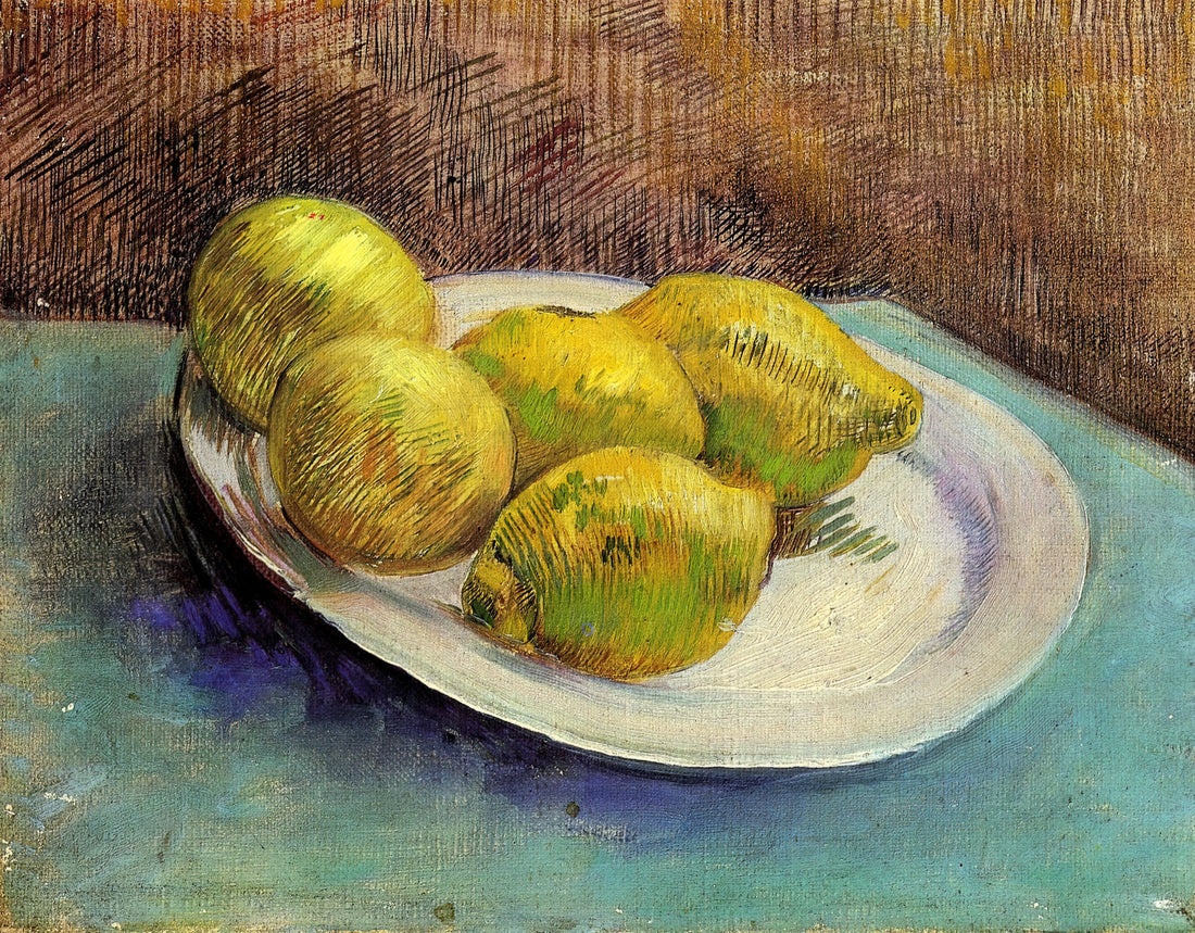 Van Gogh Skull Poster: A Deep Dive into the Artist's Symbolic Still Life - Still Life with Lemons on a Plate by Vincent van Gogh