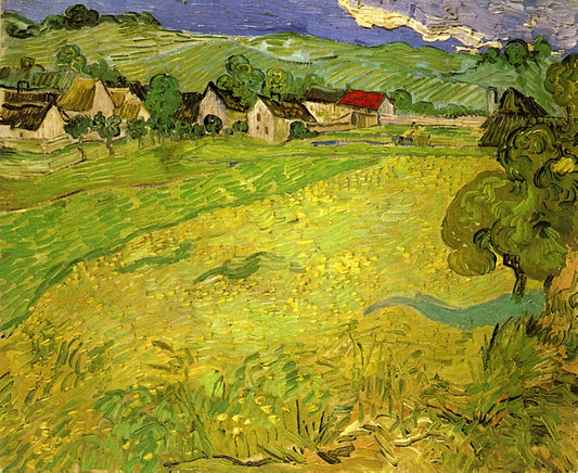 Van Gogh Starry Night Poster: An Iconic Masterpiece for Art Lovers and Decorators - View of Vessenots near Auvers by Vincent van Gogh