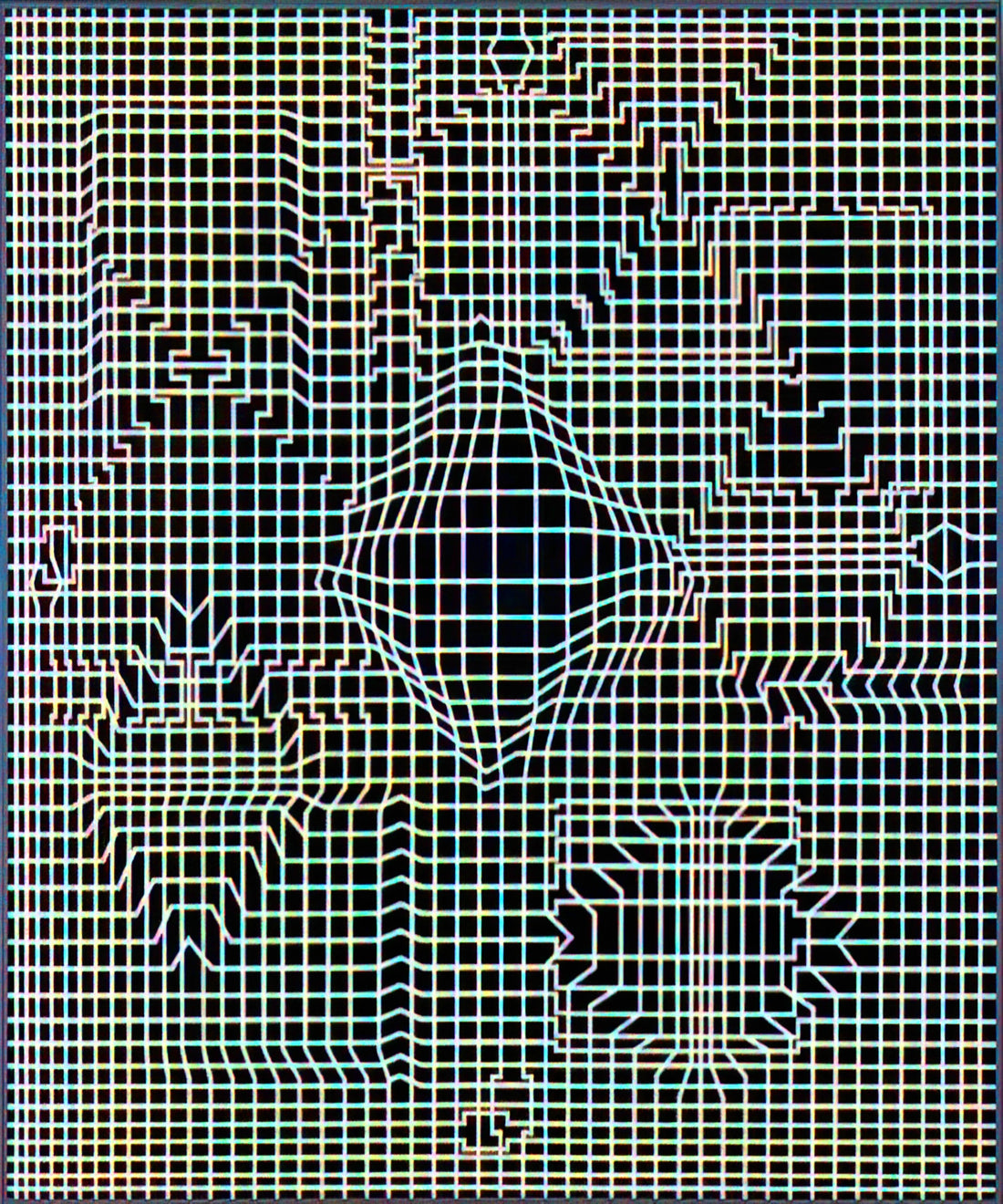 Vasarely Art: The Optical Illusions and Geometric Mastery of the Op Art Pioneer - Biadan - 1959 by Victor Vasarely