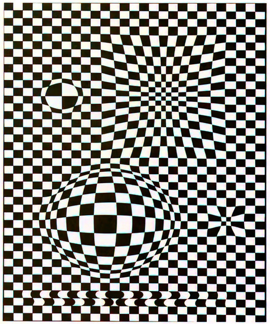 Vasarely Vonal: The Master of Optical Art and His Signature Line - Vega - 1957 by Victor Vasarely