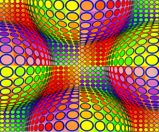 Victor Vasarely and the Kinetic Art Movement: The Master of Optical Illusions - Vega-Lep - 1970 by Victor Vasarely