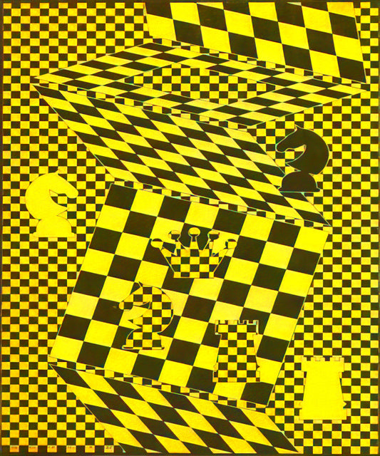 Victor Vasarely: The Master of Optical Illusion and Abstract Art - The Chess Board by Victor Vasarely