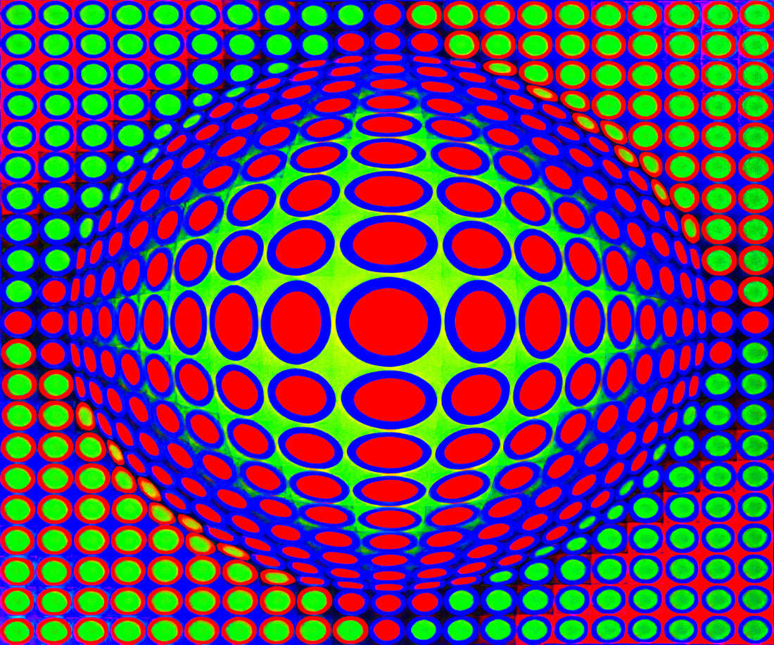 Victor Vasarely: The Visionary Painter Who Defined Op Art - Vega 200 - 1968 by Victor Vasarely