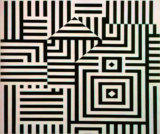 Victor Vasarely: The Visionary Pioneer of Op Art and Kinetic Illusions - Riu-Kiu-C - 1960 by Victor Vasarely