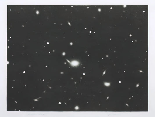Vija Celmins Blackboard: The Meditative Precision of Cosmic and Terrestrial Surfaces - GALAXY 1975 by Vija Celmins