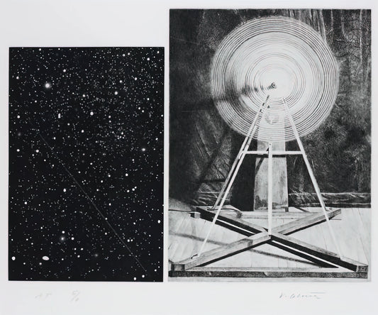 Vija Celmins Ocean Print: A Deep Dive into the Artist's Meditative Seascapes - CONCENTRIC BEARINGS A 1984 by Vija Celmins