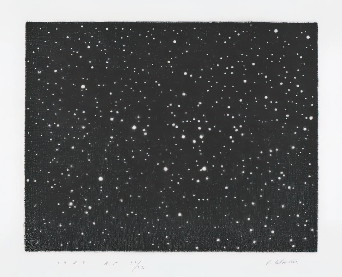 Vija Celmins: The Meditative Precision of Cosmic and Oceanic Art - MOUNT HOLYOKE 1987 by Vija Celmins